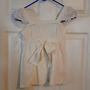 A white guess shirt for girls size 10 12